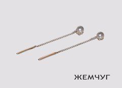 Срібні сережки Перлина-1
