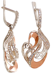Серебряные серьги Рассвет