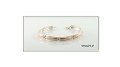 Срібний браслет Стюарт-2, 17,5 см